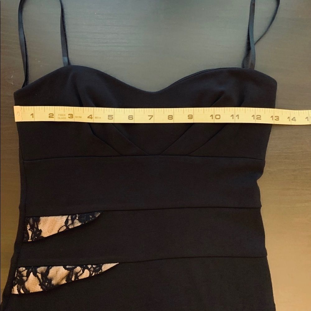 🔹 CITY STUDIO Black w/Lace Strapless Dress Sz. S - Picture 10 of 13